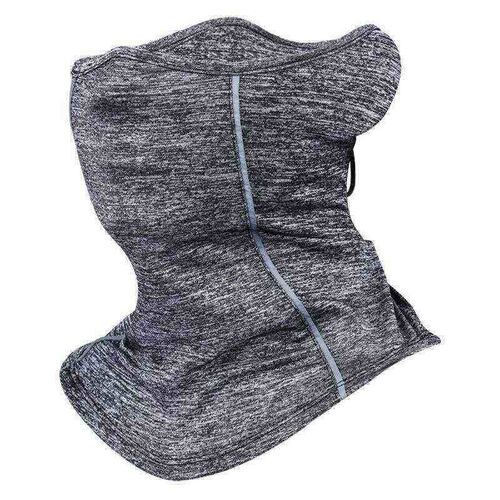 Reflective Strip Design Ice Silk Neck Gaiter Outdoor Dust Su