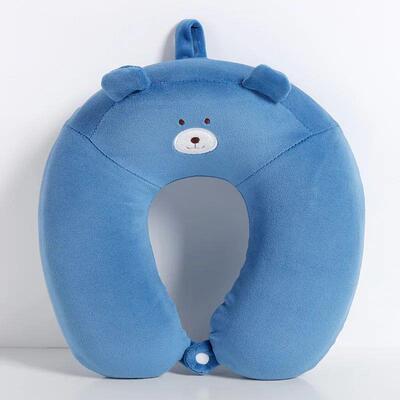 7 Colors Soft U-shaped Sleeping Neck Protector Pillow Office