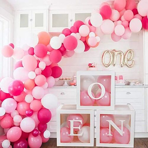 First Birthday Balloon Boxes For Party Decorations 1st Birth