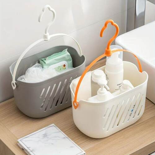 Hanging Storage Basket - Multi-Purpose Open Plastic Organize