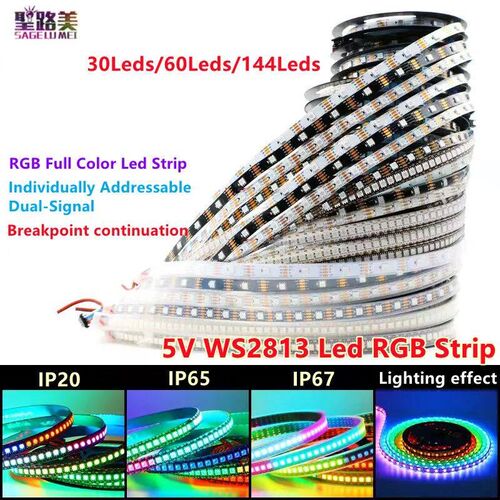 DC5V/12V WS2811 WS2812 WS2813 /2815 Pixels Led Strip 30/60/1