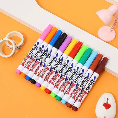 8/12 Colors Magical Water Floating Pen Eco-Friendly Erasable
