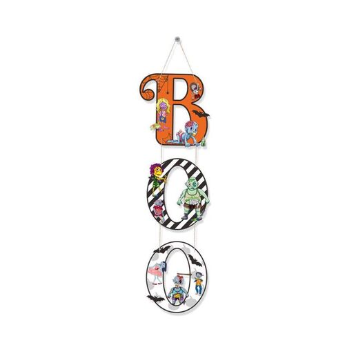 2024万圣节Halloween paper door curtain BOO Horror pendant