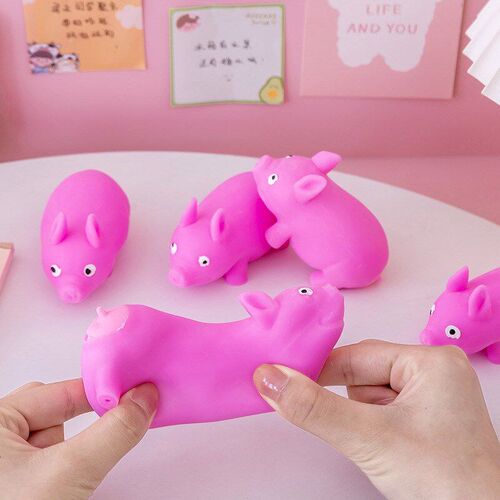 Relaxing Pulling Pig Pink Stress Relief Toy for Kids Funny C