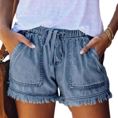 High Waisted Shorts Jeans Plus Size Summer Womens Denim Sho