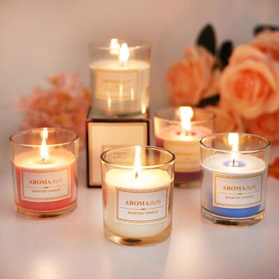 Essential Oil Scented Candles Smoked Incense Fragrance Sleep