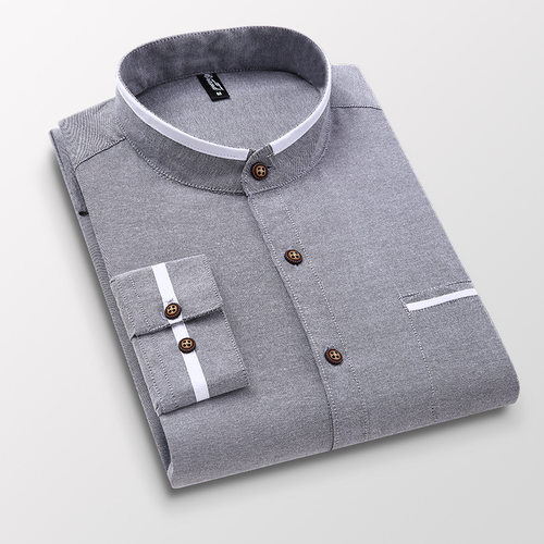 Quality Casual Button Men Shirt Long Sleeve Regular Fit Men