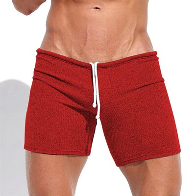 Mens Shorts Summer Causal Breathable Drawstring Short Pants