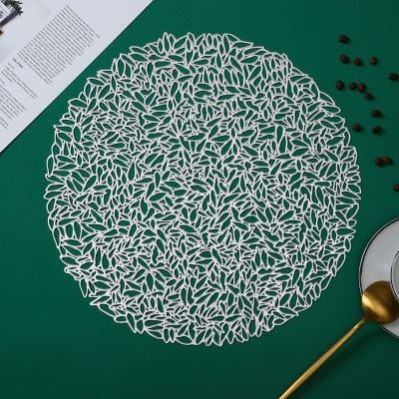 PVC placemat hibiscus flower table mat non-slip insulation