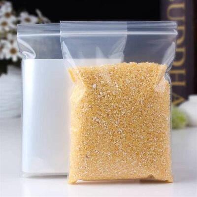 100pcs Zip Lock Plastic Bags Reclosable Clear Storage Bag