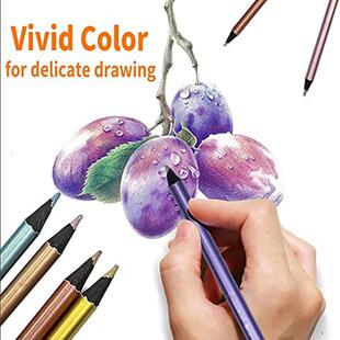 12 Colors Metallic Pencil Colored Drawing Pencil Sketching P