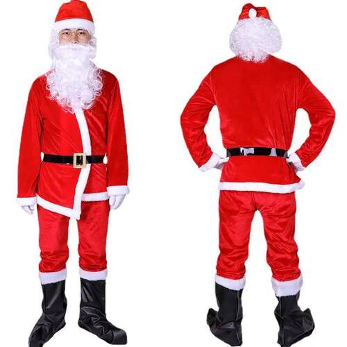 Santa Claus Cosplay Costume Adult Halloween Christmas Cospla