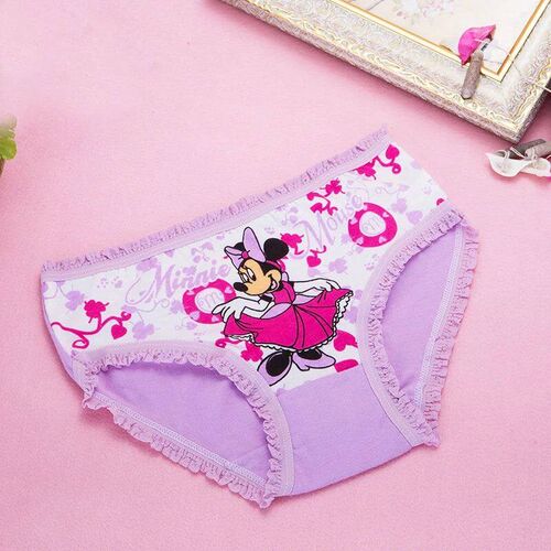 2Pcs/bag Color Random New girl Triangle Underwear Minnie Car