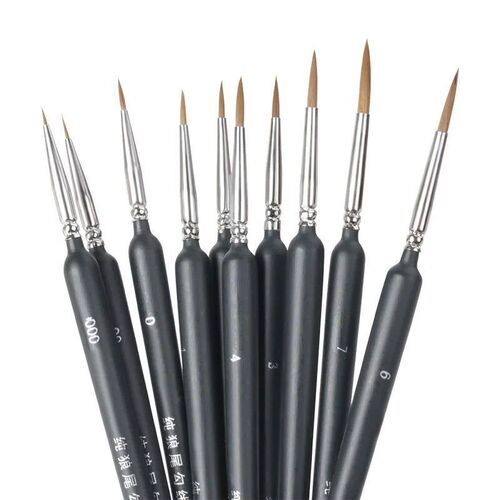 Fine Detail Paint Brush Miniature Artist Painting Brushes