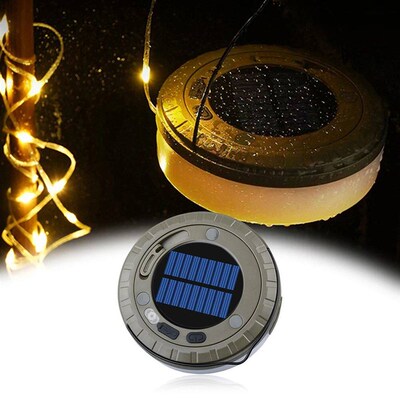 Solar Camping String Lights Rechargeable Camping Lantern Wat