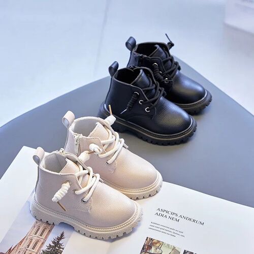 Children Spring Autumn short Boots Boys Fashion Solid Britis