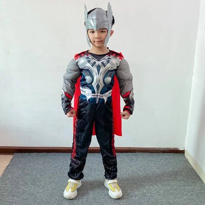 Kids Thor Muscle Costume Superhero Thor Cosplay Muscle Costu