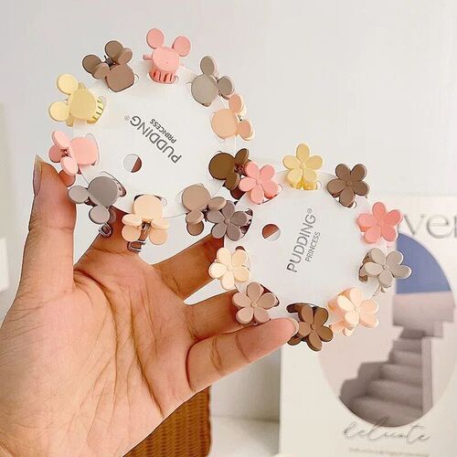 New 10pcs Luxury Matte Plastic Mini Hair Claws Clips Crab Ba