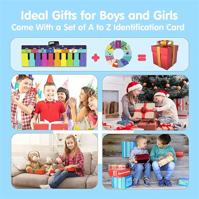 110x36cm Musical Piano Mat for Kids Toddlers Keyboard with 8