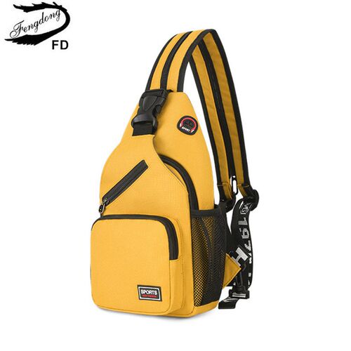 Fengdong fashion Yellow small crossbody bags for women messe