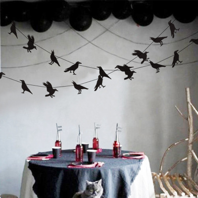 Pumpkin bat spider Halloween flag hanging decorations