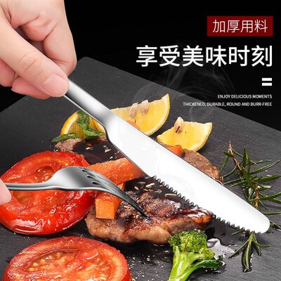 stainless steel Western tableware knives and forks