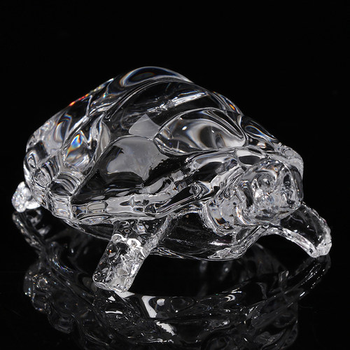 Crystal Turtle Figurine Miniature Tortoise Statue Chinese Lu