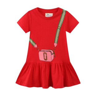 Jumping Meters New Arrival Summer Girls Dresses Bag Print Ho