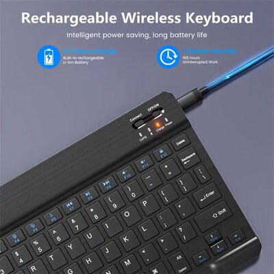 Bluetooth-compatible Wireless Keyboard and Mouse Rechargeabl