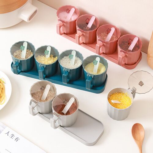 Kitchen Seasoning Box Household Multi-size Seasoning Box Wit
