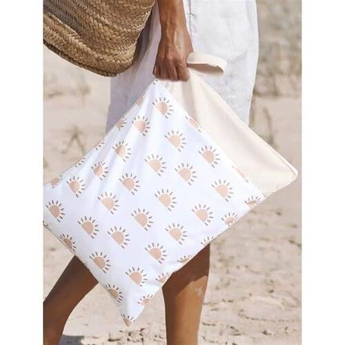 1pc Sun Pattern Waterproof  Bag, Modern  Bag For Outdoor