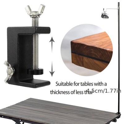 Camping Hiking Aluminum Alloy Foldable Lamp Post Pole Portab
