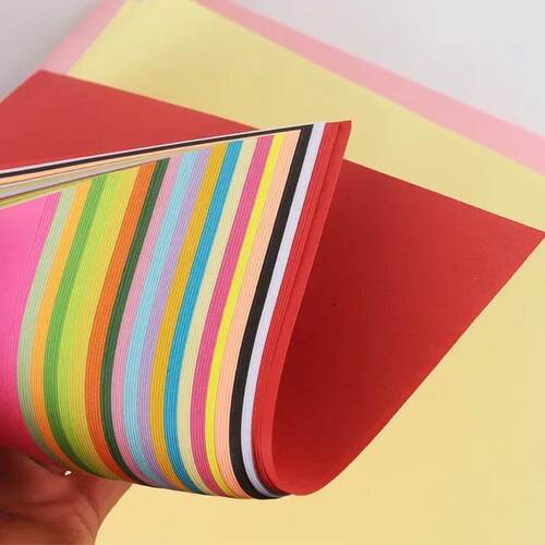 100pcs Square Origami Paper Double Sides Solid Color Folding