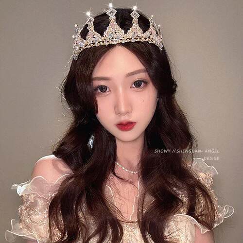 Childrens Princess Crown Crystal Tiara Girls Hair Accessori