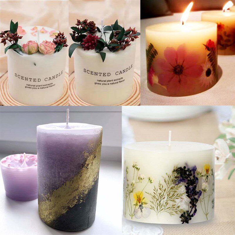 Cylinder Silicone Mold Epoxy Resin Candle Mould Aromathe - 实物图