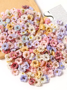 30Pcs 3cm Multicolor Daisy Flower Heads Mini Silk Artificial