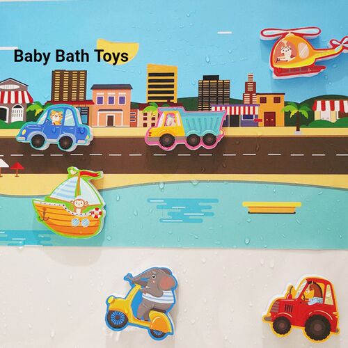 Baby Bathroom Toys Soft EVA Paste Early Educational DIY Puzz