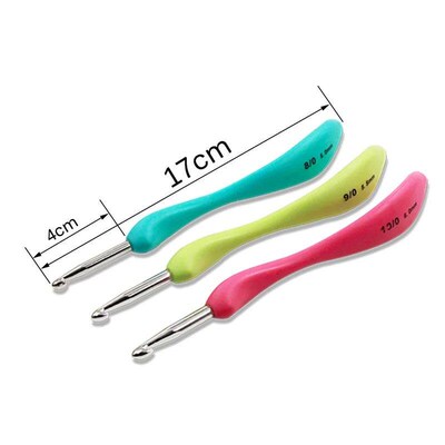 8pcs Crochet Hook 2.5-6.0mm Aluminum Crochet Needles With Co