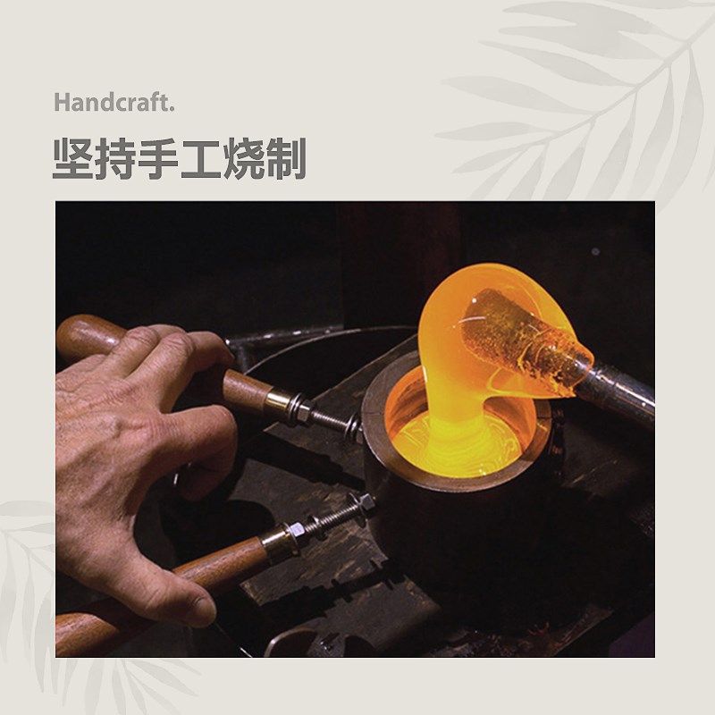 物生物玻璃杯子带盖办公室茶杯家用饮料杯牛奶杯带把加厚耐热水杯