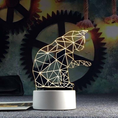 Gift Lamp 3D Night Light Practical Creative for Labor Day3D