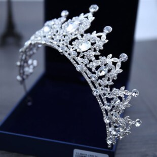 Women Elegant Princess Crystal Tiaras Crowns Headband Big Rh