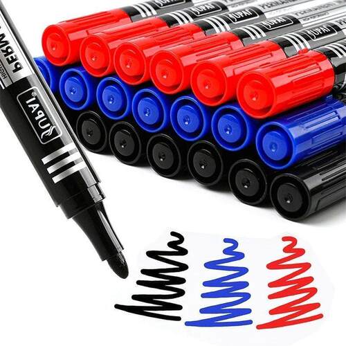 3/6Pcs/Set Permanent Marker Pen Fine Point Waterproof Ink Th