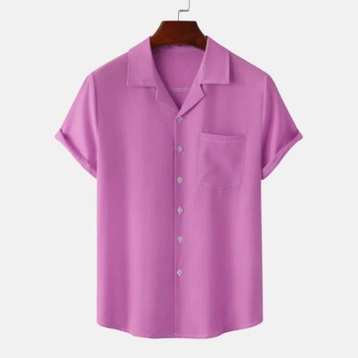 2023 Summer Mens Short Sleeve Hawaiian Style 3D Printed Sol