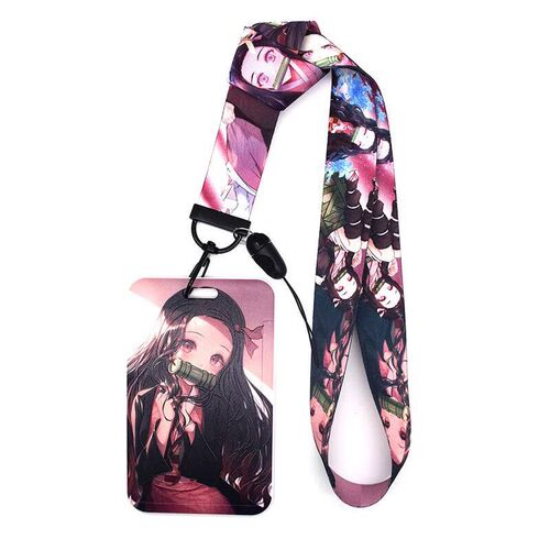 Cartoon Credential Holder Keychains Neck Lanyard For Pass Ca