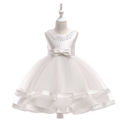 baby girl satin princess dress little host performance dress