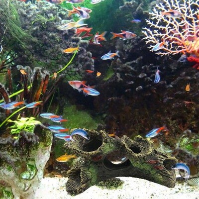 Fish Tank Escape Hole Multifunction Artificial Landscape