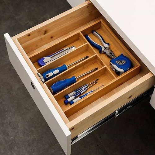 Adjustable Bamboo Drawer Divider DIY Storage Shelves