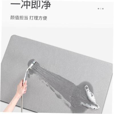 Bathroom floor mat absorbent quick-dryin door entry carpet