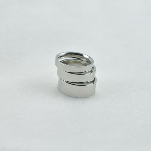 4mm 6mm 8mm Wide Stainless Steel Rings High Polished  New Fa