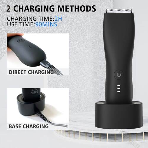 Mens Electric Groin Hair Trimmer Pubic Hair Trimmer Body
